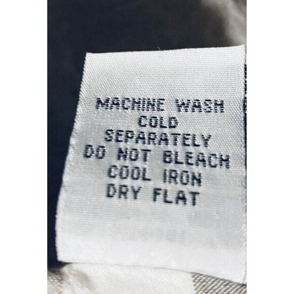 Habitat Top Womens Large Gray Sand Striped Toggle Buttons Tunic Gauzy Lagenlook - Picture 7 of 8